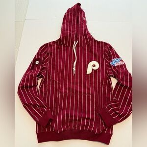 NWT NEW ERA PHILADELPHIA PHILLIES MENS MAROON LOGO SELECT FASHION HOODIE, Size S